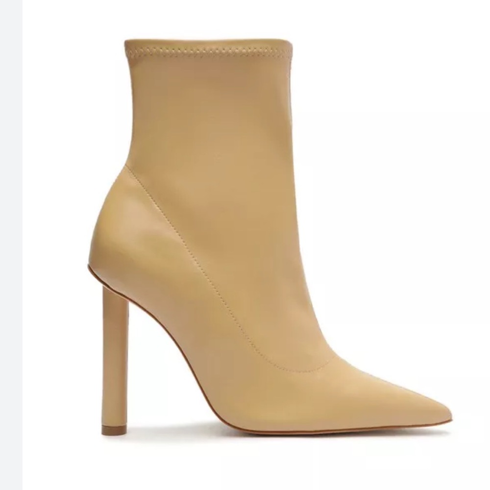 Schutz Gia Napa stretch open light nude size 8